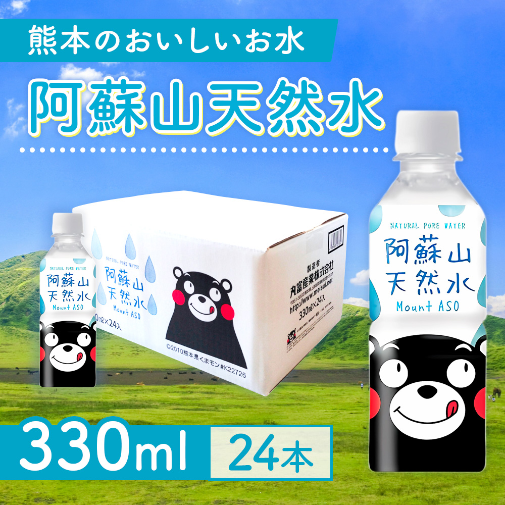 【12カ月定期便】熊本のおいしいお水 阿蘇山天然水 330ml 1ケース×12回（計288本）CA021
