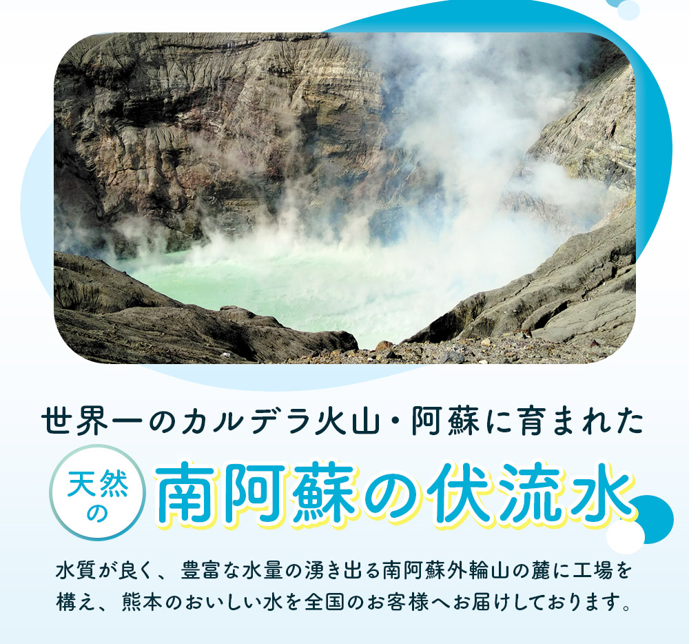 【12カ月定期便】熊本のおいしいお水 阿蘇山天然水 500ml 1ケース×12回(計288本入) CA019