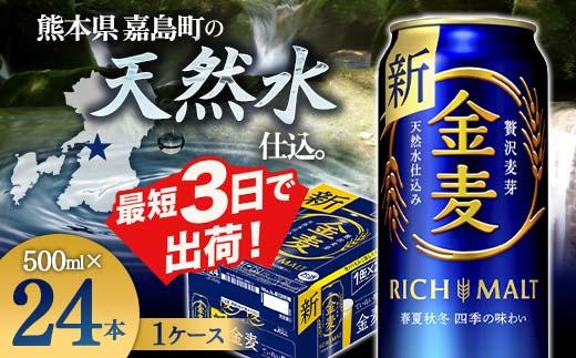 FKK19-786_サントリー 金麦 500ml×１ケース(24本)　 熊本県 嘉島町 ビール 