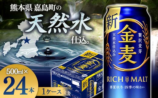 FKK19-786_サントリー 金麦 500ml×１ケース(24本)　 熊本県 嘉島町 ビール 