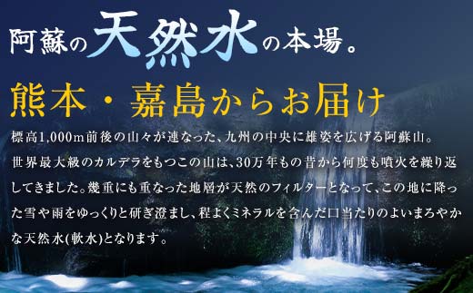 FKK19-940_サントリー熊本工場製造 阿蘇の天然水【550mlペット×24本】 熊本県 嘉島町