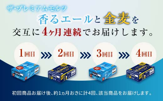 FKK19-853_【香るエール・金麦交互4回定期便】ザ・プレミアム・モルツ香るエール/金麦 各350ml×24本 熊本県 嘉島町 ビール