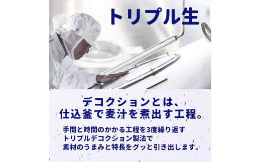 FKK19-900_ 【3回定期便】 サントリー 生ビール トリプル生 350ml ×1ケース (24缶)  熊本県 嘉島町 ビール サン生