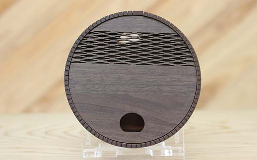 FKK22-154_お守りケース円形 ウォルナット