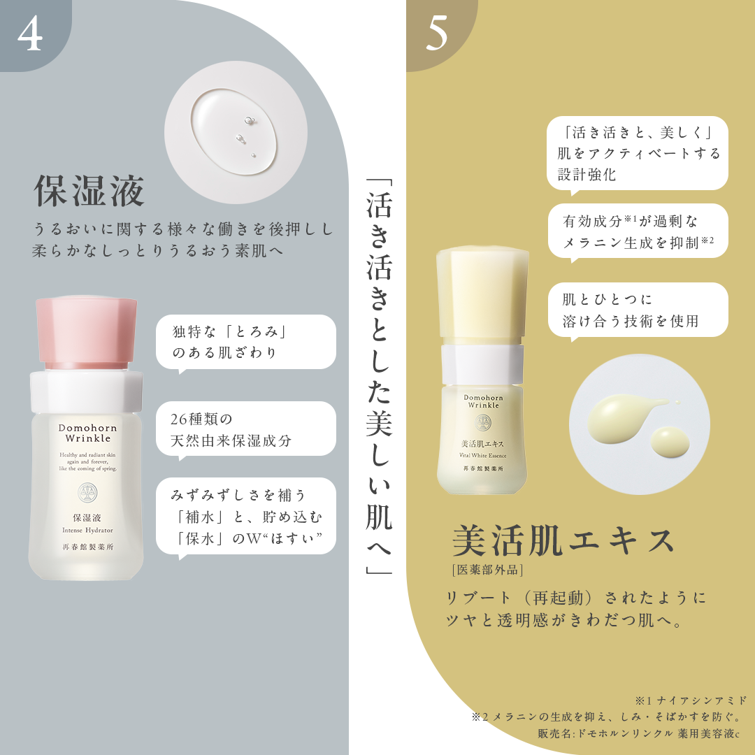 ドモホルンリンクル 基本4点 ハーフセット 化粧水 美容液 クリーム 乳液 約30日分 再春館製薬所 スキンケア フェイスケア