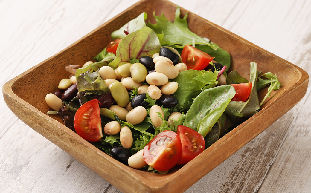 【6回定期便】 おいしい発芽大豆 約2.4kg×6回 ／ 計約14.4kg （1回あたり 約150g×16袋） 発芽大豆 大豆 豆 国産豆 野菜 4種類ミックス レトルト 定期便 冷蔵