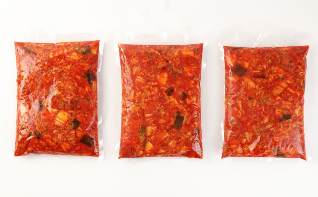 キムチの里 オリジナル 国産 大容量 キムチ 3kg  1kg ×3袋【2025年11月上旬～2026年7月下旬まで発送予定】