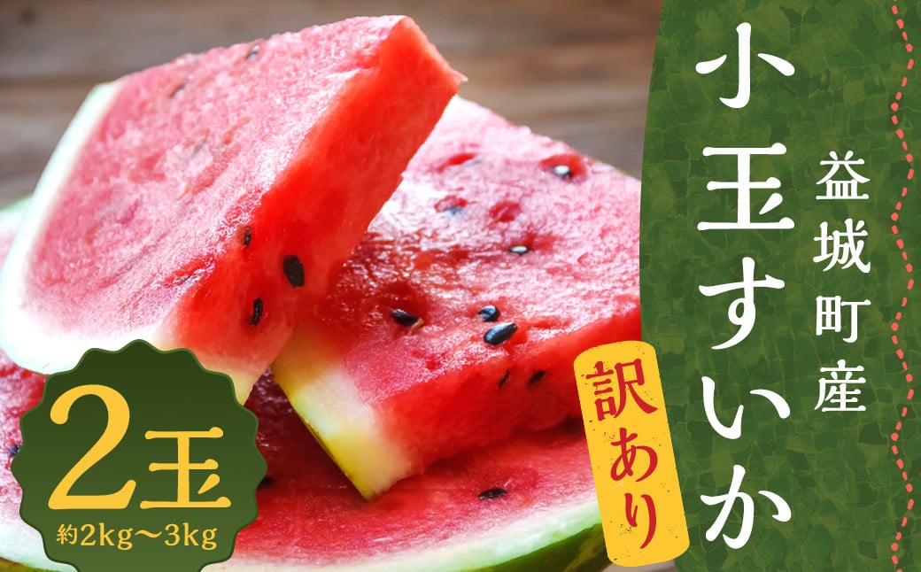 訳あり 小玉すいか 2玉 約2～3kg 送料無料 熊本すいか すいか 西瓜 ひとりじめ 果物 フルーツ 【2026年5月下旬～7月下旬発送予定】