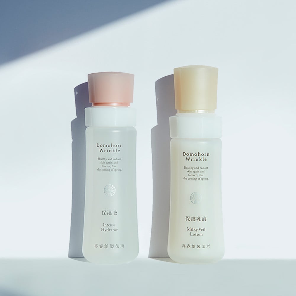 ドモホルンリンクル うるおいベーシック 保湿液×1本 約60日分 保護乳液×1本 約70日分 再春館製薬所 化粧水 乳液 スキンケア フェイスケア