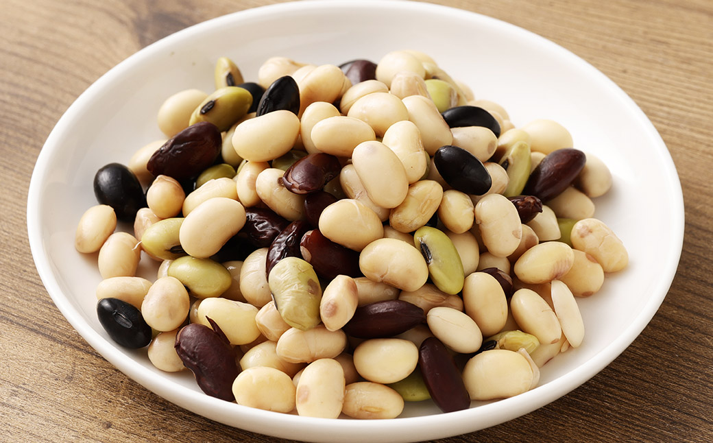 【6回定期便】 おいしい発芽大豆 約2.4kg×6回 ／ 計約14.4kg （1回あたり 約150g×16袋） 発芽大豆 大豆 豆 国産豆 野菜 4種類ミックス レトルト 定期便 冷蔵