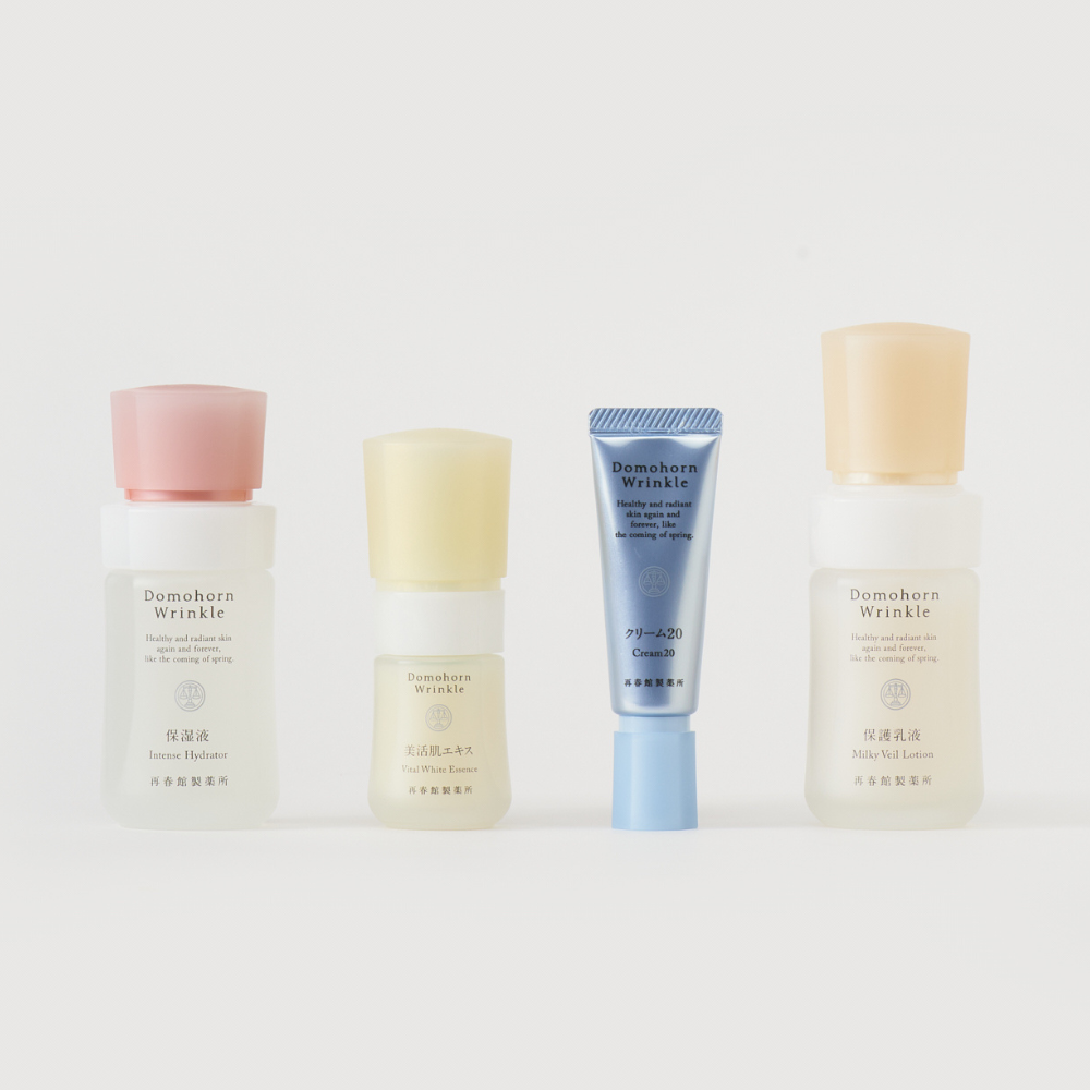 再春館製薬所 ドモホルンリンクル 基本4点 ハーフ セット 保湿液 美活肌エキス クリーム20 保護乳液