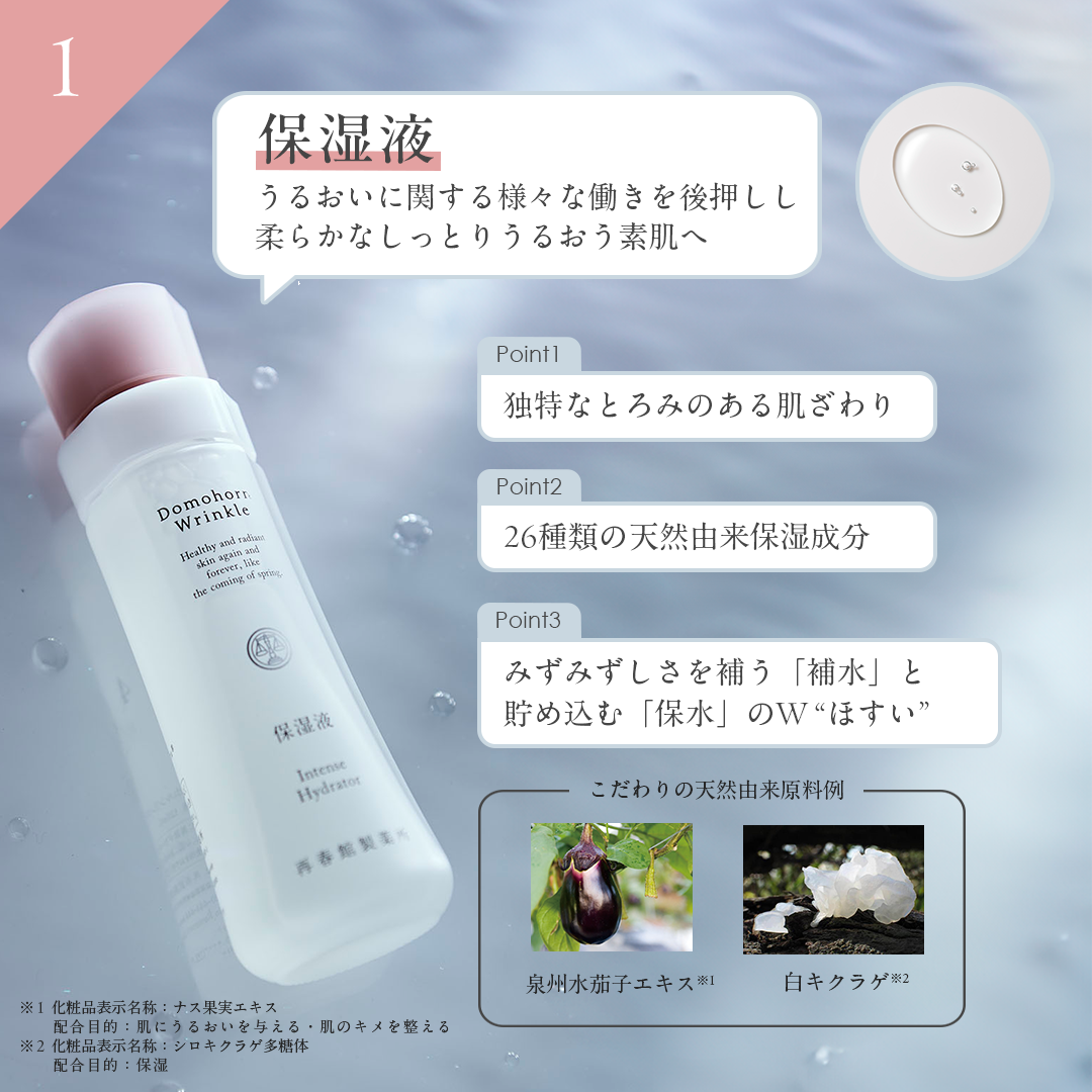 ドモホルンリンクル 基本4点セット 化粧水 美容液 クリーム 乳液 約60日分 再春館製薬所 保湿液 美活肌エキス クリーム20 保護乳液 スキンケア フェイスケア