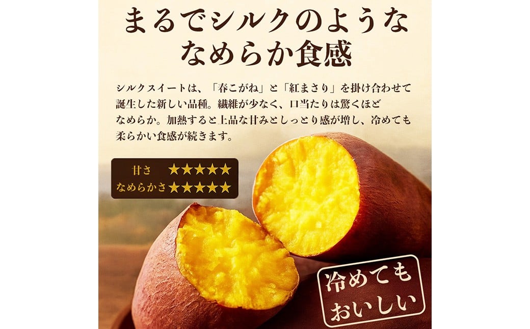 シルクスイート さつまいも 約5kg  サツマイモ さつまいも 芋 イモ 焼き芋 スイートポテト お菓子作り スイーツ作り スイーツ 5kg 【2026年11月上旬～12月下旬発送予定】