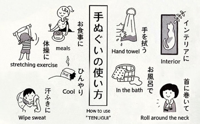 通潤橋手ぬぐい2枚と紙クリップセット / 手ぬぐい 手捺染 クリップ 通潤橋 熊本 山都町【いわしろや】[YDK001] 