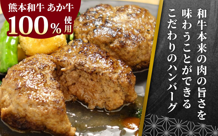 【全12回定期便】【日本ギフト大賞 受賞】熊本県産 あか牛ハンバーグ セット 計720g ( 120g × 6個 ) 冷凍 専用タレ付き あか牛のたれ付き 個包装 熊本和牛【有限会社 三協畜産】[YCG083] 