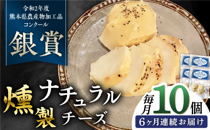 【全6回定期便】燻製 ナチュラルチーズ 100g (2個入り)×10袋 【山の未来舎】 [YBV029]