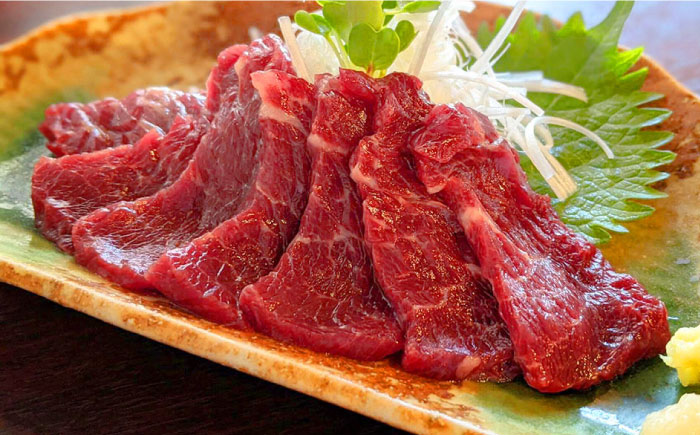 熊本県産 馬刺し 赤身 200g 専用醤油付き 熊本 国産 冷凍 馬肉 馬刺 ヘルシー【くまふる山都町】[YDH001] 