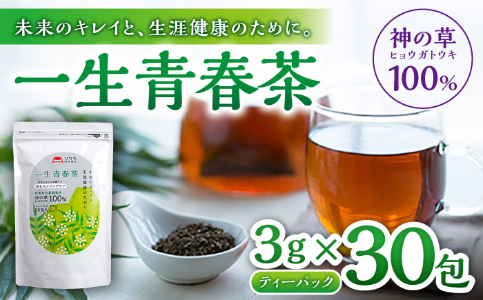 一生青春茶 30包 サプリ サプリメント 神の草 日本山人参 ヒュウガトウキ ティーバッグ【ひなたふぁーむ】[YBG001]