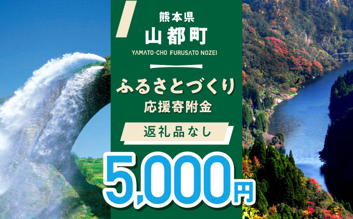 【応援寄附金】熊本県 山都町 ふるさとづくり 返礼品なし ふるさと納税 (5,000円分)[YZZ013] 5000 5,000 5000円 5,000円