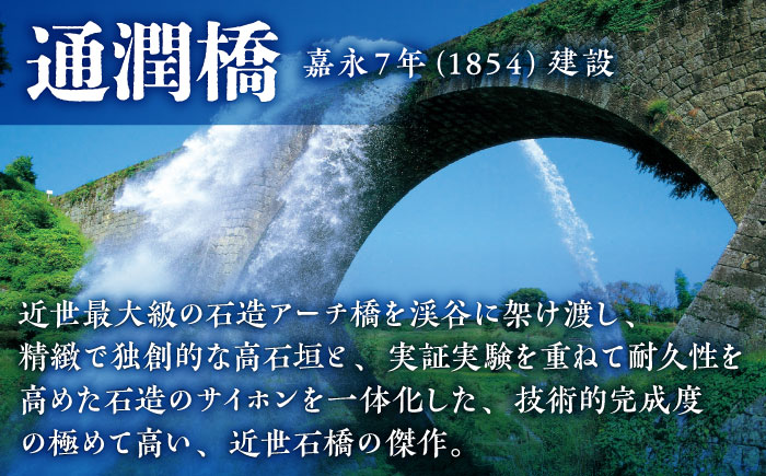 【国宝指定】記念ラベル 通潤純米酒 300ml 5本セット 通潤橋 日本酒 お酒 地酒 純米酒 お中元 お歳暮 熊本県 山都町 化粧箱入り ギフト 【通潤酒造株式会社】[YAN055] 