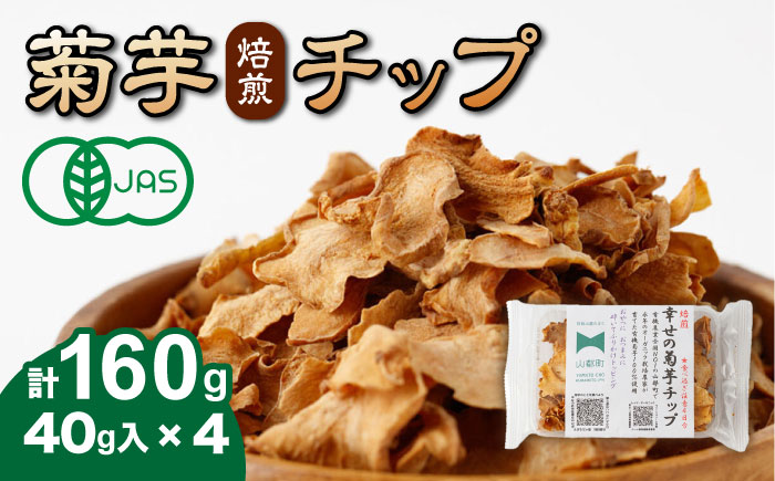 数量限定】菊芋焙煎チップ 40g×4袋 有機菊芋100％使用【グリーン