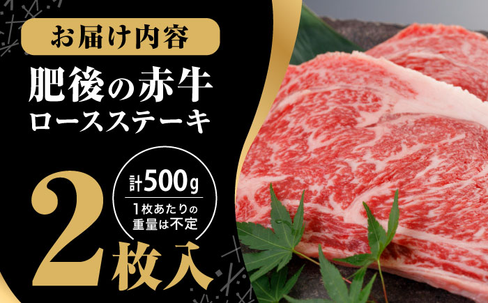 肥後の赤牛 ロースステーキ 500g ロース ステーキ 贅沢 熊本 赤牛 赤牛 褐牛 あかうし 褐毛和種 肥後 冷凍 国産 牛肉 九州産 熊本産【やまのや】[YDF026]