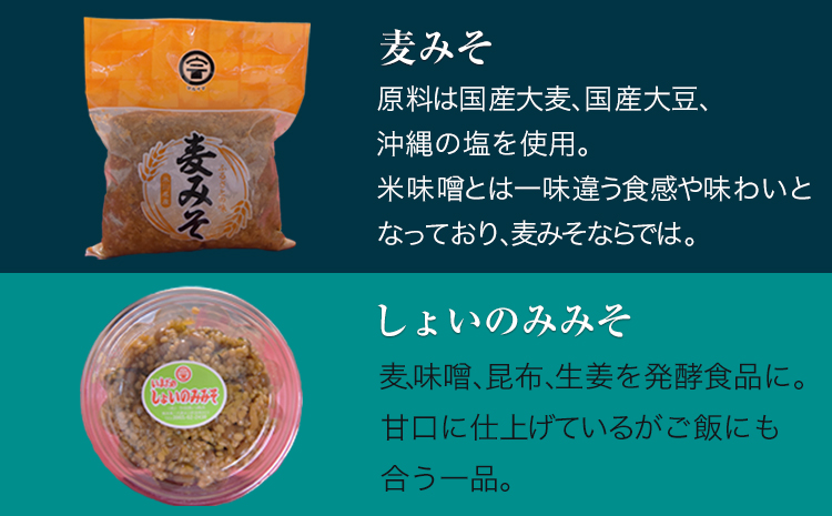 「今田長八商店」氷川町産 調味料セットA 《30日以内に出荷予定(土日祝除く)》 麦みそ こいくち醤油 しょいのみみそ 食べる甘酒 田舎みそ