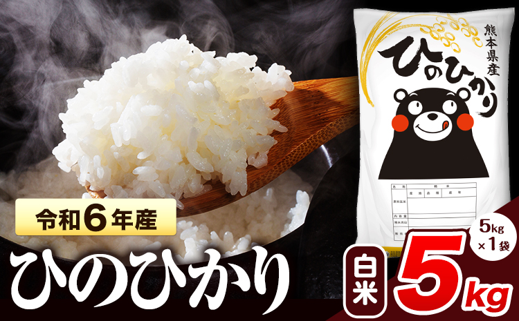 令和6年産  ひのひかり 白米 5kg 《1月中旬-1月末頃出荷予定》 熊本県産 白米 精米 氷川町 ひの 送料無料 ヒノヒカリ コメ 便利 ブランド米 お米 おこめ 熊本 SDGs