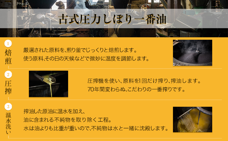 「堀内製油」の地あぶら（なたね油）455g×6本 《60日以内に出荷予定(土日祝除く)》熊本県氷川町産