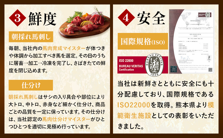 馬肉 国産 馬刺し と ユッケ の セット約 310g 赤身馬刺し 80g × 2個 馬刺しユッケ 50g × 3個 道の駅竜北《60日以内に出荷予定(土日祝除く)》 熊本県 氷川町 肉 馬肉 赤身