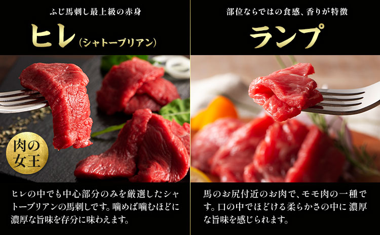 馬肉 熊本特産 フジチク 厳選 ふじ 馬刺し 6種 セット 道の駅竜北《30日以内に出荷予定(土日祝除く)》 熊本県 氷川町 肉 馬肉 大トロ 中トロ ヒレ シャトーブリアン ランプ 上赤身 ネギトロ ふじ馬刺し セット 食べ比べst-p