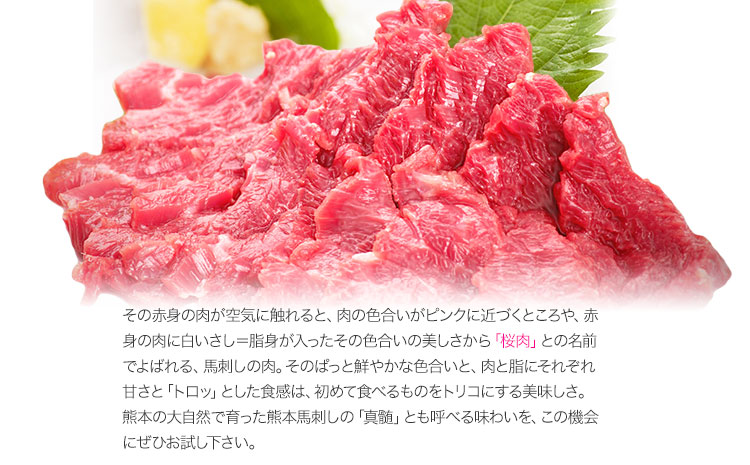 馬とろ 150g×3袋 《30日以内に出荷予定(土日祝除く)》馬刺 国産 熊本肥育 冷凍 肉 馬肉 予約 熊本県氷川町