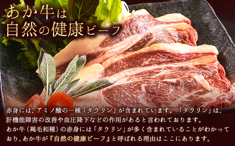 あか牛（褐色和種）ロースステーキ (リブまたはサーロイン) 250g×2 500g 熊本県産 肉 和牛 牛肉 赤牛 あかうし リブロース サーロイン 冷凍 《2026年1月中旬-3月末頃出荷》送料無料