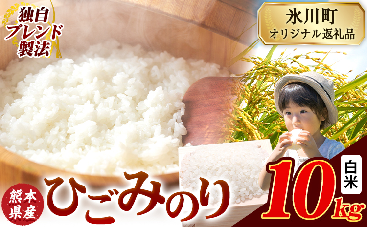 ひごみのり 白米 熊本県産 ブレンド米 10kg 熊本県産 ふるさと納税  精米 米 こめ ふるさとのうぜい コメ お米 おこめ《7-14日以内に出荷予定(土日祝除く)》