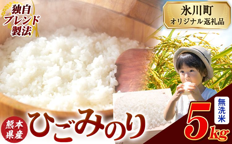ひごみのり 無洗米 熊本県産 ブレンド米 5kg 熊本県産 ふるさと納税  精米 米 こめ ふるさとのうぜい コメ お米 おこめ《7-14日以内に出荷予定(土日祝除く)》