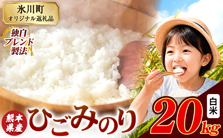 ひごみのり 白米 熊本県産 ブレンド米 20kg 熊本県産 ふるさと納税  精米 米 こめ ふるさとのうぜい コメ お米 おこめ《1-5日以内に出荷予定(土日祝除く)》