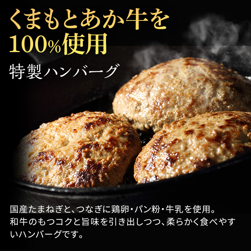 熊本県産 GI 認証取得 くまもと あか牛 100％使用 くまもと あか牛 ハンバーグ 150g×20【配送不可：離島】