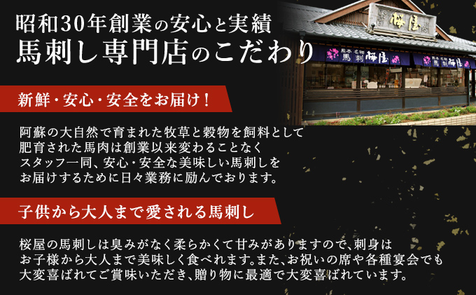 定期便 3ヶ月 馬刺し 6種 420g 馬肉 馬 肉 熊本 3回 お楽しみ 桜屋 ※配送不可：離島