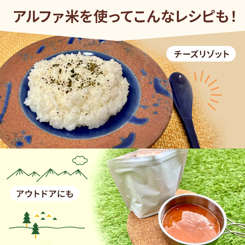 熊本県錦町産森のくまさん使用！ 白米 100g 20袋セット もちもち食感　甘みしっかり アルファ米 保存食 非常食 長期保存 アルファ化米