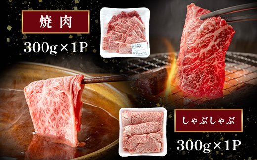 【定期便3回】A4・A5 くまもと黒毛和牛 ロース セット 計600g ( すき焼き / 焼肉 各300g )×3回配送 本場 熊本県 ブランド 牛 黒毛 和牛 厳選 A4 等級以上 肉 上質 熊本県 113-0514