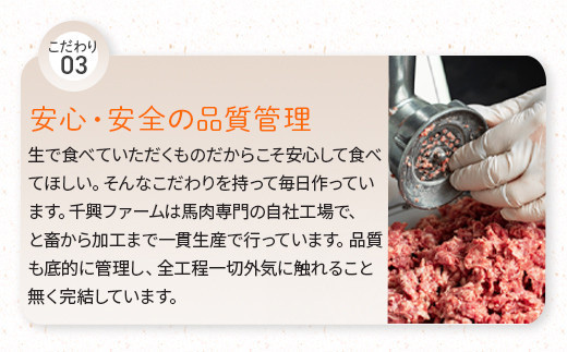 国産 馬刺し 赤身 合計約400g   冷凍 馬刺し タレ付き 真空パック 国産馬刺し 国産 SQF認証 031-0502