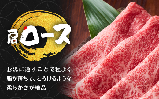 くまもと 黒毛和牛 しゃぶしゃぶ セット 合計300g ( お肉ソムリエ 開発 橙ポン酢 付 ) ソムリエ セレクト 肩 ロース 焼き肉 やき肉 ポン酢 付 本場 熊本県 ブランド 牛 肉 くまもと 104-0008