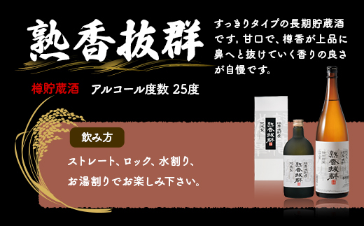 米しょうちゅう晩酌セット ＜ 熟香抜群 1本 / ばつぐん 2本＞ 計3本 各1800ml 【 米焼酎 球磨焼酎 お酒 晩酌 アルコール 】 005-0541