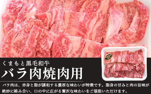 【G1認証】くまもと黒毛和牛 バラ肉 500g【 ブランド 牛肉 バラ 熊本県産 熊本 肉 高級 黒毛和牛 和牛 熊本 多良木 】100-0009