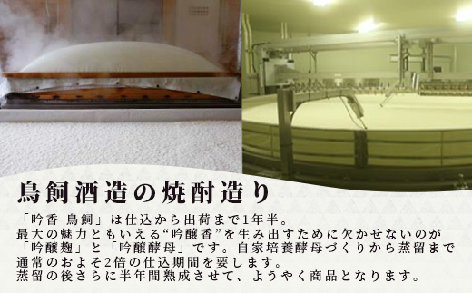 米焼酎 【吟香鳥飼 】25度 720ml 4本 セット 合計2880ml - 吟醸香 米焼酎 吟香 鳥飼 とりかい お酒 焼酎 酒 銘酒 蒸留酒 吟醸麹 084-0651