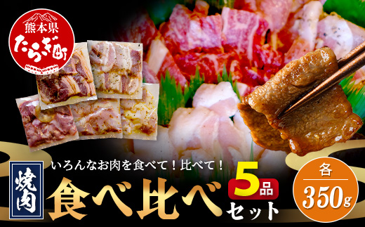 【数量限定】 村上精肉店の 味付き 焼肉 5品セット 【 合計1.75kg 】味付き 焼くだけ 牛カルビ 豚バラ タン トントロ 鶏せせり 焼き肉 大容量 BBQ アウトドア キャンプ 021-0669