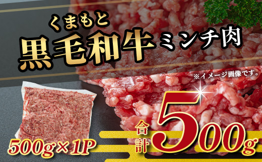 熊本県産 黒毛和牛 ミンチ500g 本場 熊本県 黒毛 和牛 国産 牛肉 ミンチ肉 挽肉 ひき肉挽き肉 ブランド 牛 肉 上質 ハンバーグ 5000円 113-0544