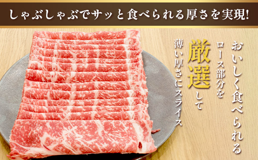 くまもとあか牛 ロースしゃぶしゃぶ用 徳用 500g×2パック 計1kg ロース しゃぶしゃぶ 和牛 牛肉 熊本県 ブランド牛 肉 ヘルシー 赤身