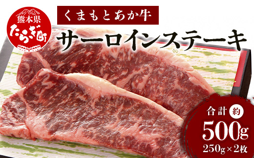 くまもとあか牛 サーロインステーキ 約500g 【 冷凍 牛肉 牛 お肉 肉 あか牛 赤牛 サーロイン ステーキ 】 073-0405