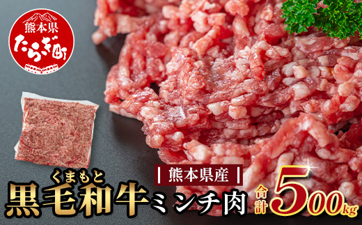 熊本県産 黒毛和牛 ミンチ500g 本場 熊本県 黒毛 和牛 国産 牛肉 ミンチ肉 挽肉 ひき肉挽き肉 ブランド 牛 肉 上質 ハンバーグ 5000円 113-0544